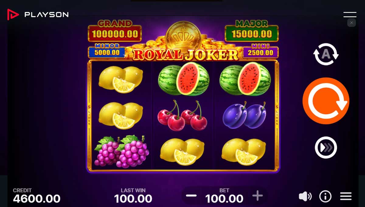 Royal Joker: Hold and Win slot machine game screenshot